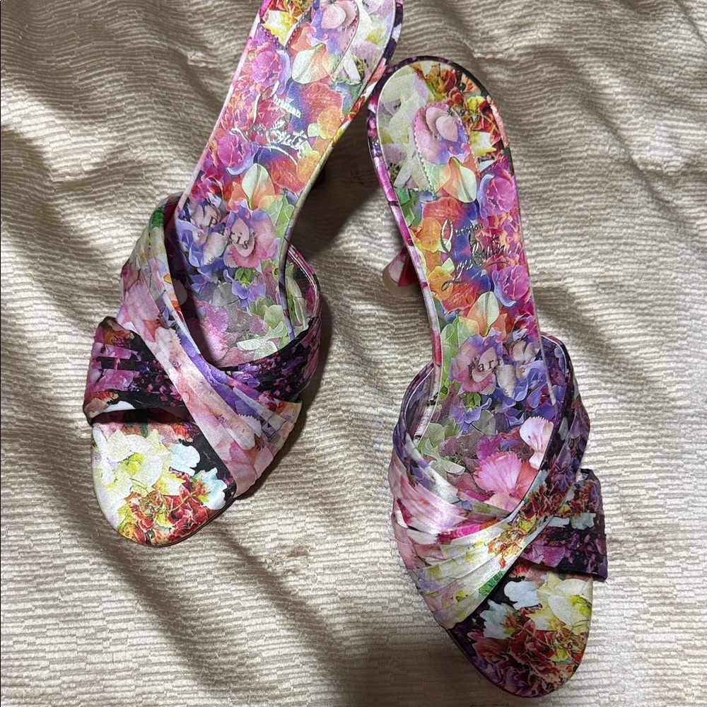 Christian Louboutin Multicolor Floral Heels